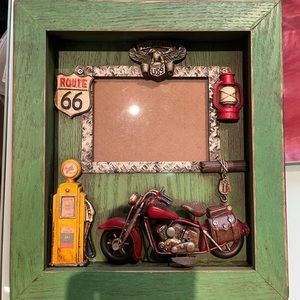 Motorcycle theme picture frame